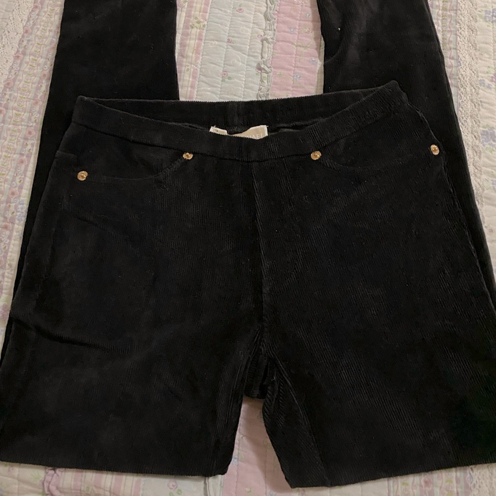 Michael Kors Ribbed Skinny Velvet Pants